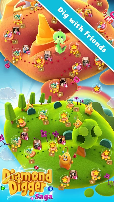 钻石矿工传奇手游(Diamond Digger Saga)截图1