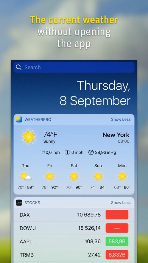 weatherpro天气预报软件截图1