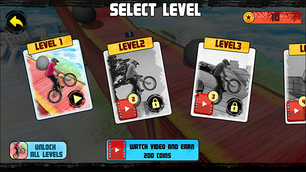 bmx赛车手手机版(BMX Racer)截图2