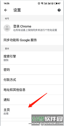 谷歌浏览器如何设置主页3