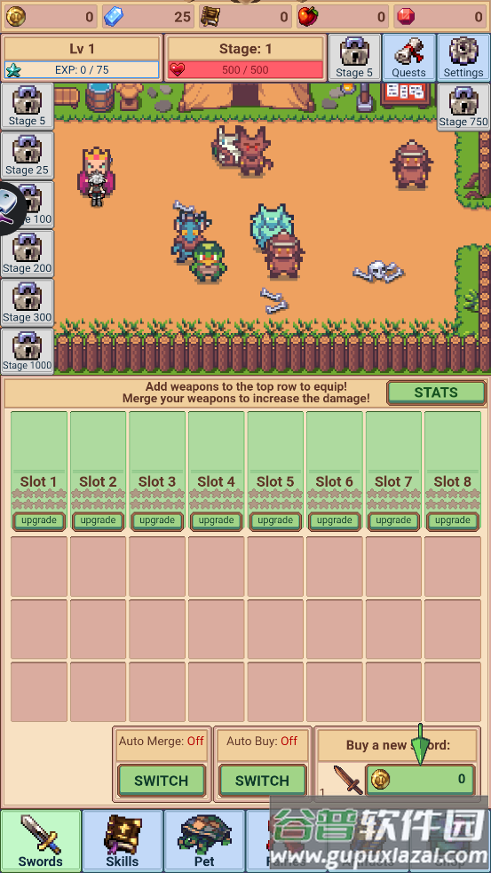 Idle Sword Master独行剑客游戏截图2