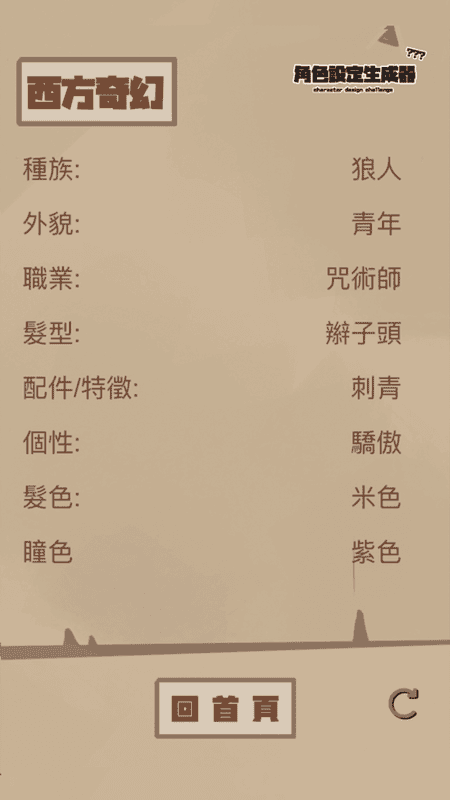 角色设定生成器手机版截图1