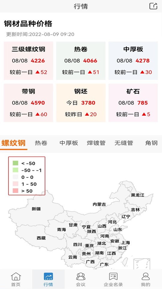北京兰格钢铁网价格查询截图3