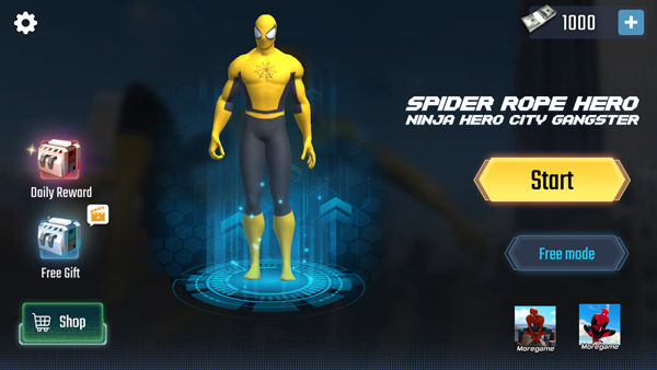 蜘蛛侠英雄横扫纽约最新版(Spider Rope Hero)截图2