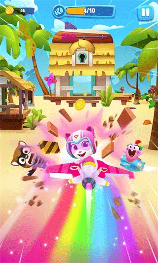 汤姆猫空中小队2025最新版(Talking Tom Sky Run)截图2