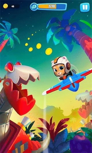 汤姆猫空中小队2025最新版(Talking Tom Sky Run)截图3