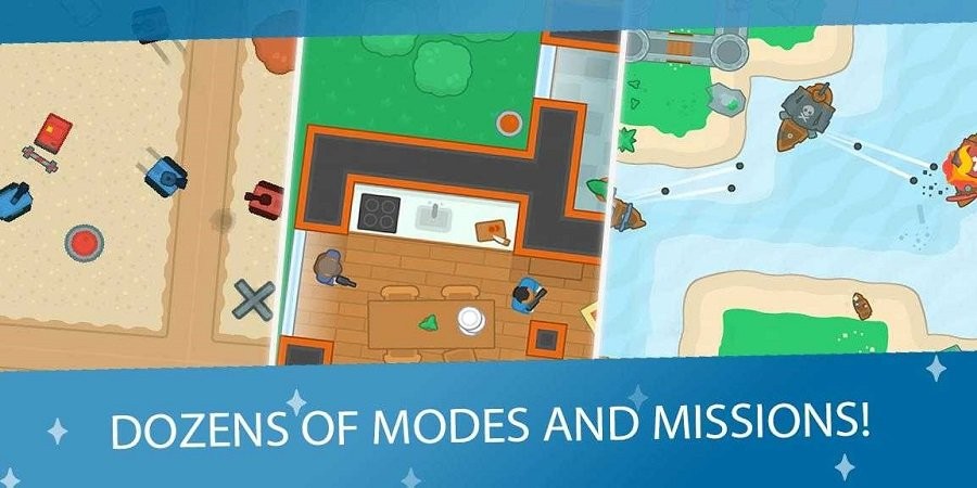 双人迷你战争内置菜单(Mini Wars 1-2 Player Fight Sim)截图2