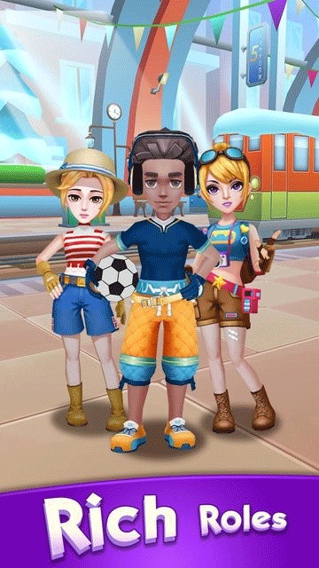 公主铁道酷跑游戏(Subway Princess Runner)截图1