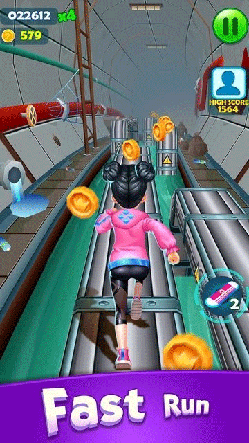 公主铁道酷跑游戏(Subway Princess Runner)截图4