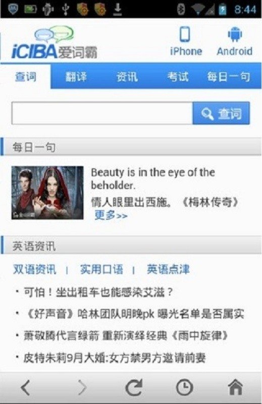 爱词霸手机词典在线翻译截图4