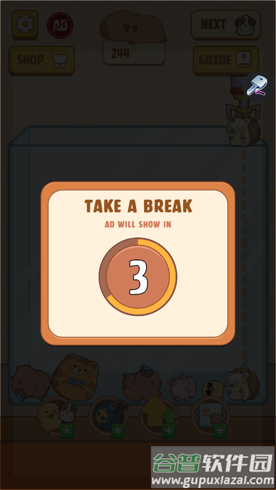 Capybara Merge Drop Game卡皮巴拉合成游戏截图1