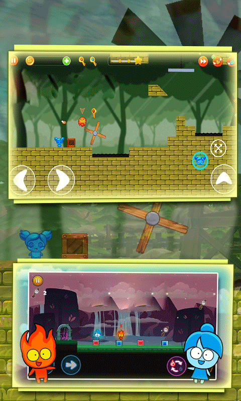 森林冰火人勇闯森林神庙手游截图2