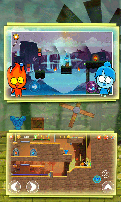 森林冰火人勇闯森林神庙手游截图3