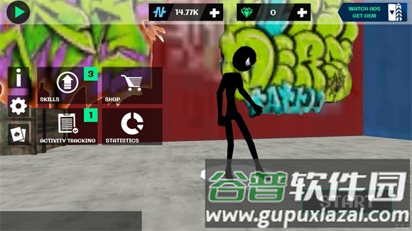 火柴人绳索英雄2v1.1远古版本游戏截图4