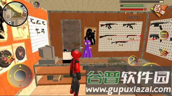 火柴人绳索英雄2v1.1远古版本游戏截图16