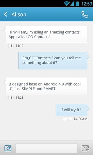 go通讯录截图1