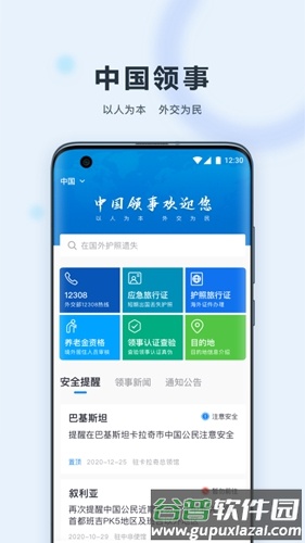 外交部12308手机客户端(中国领事)截图1