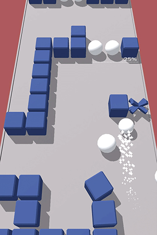 彩色躲避球球3D游戏截图4