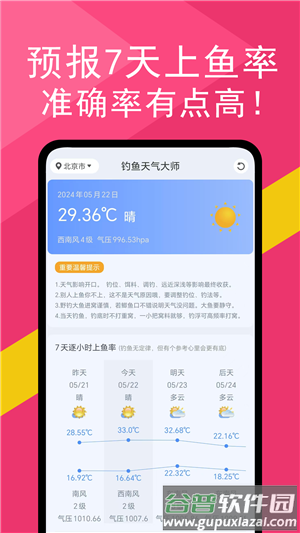 钓鱼天气大师app截图2