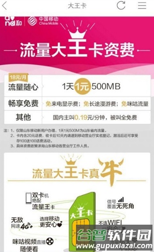 移动大王卡app(中国移动)截图1