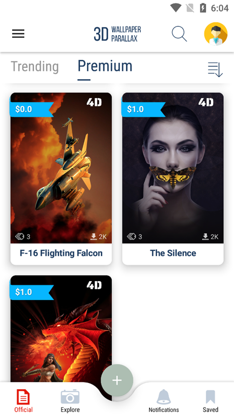 3d wallpapers parallax app截图3