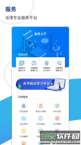 天平阳光微法院截图3