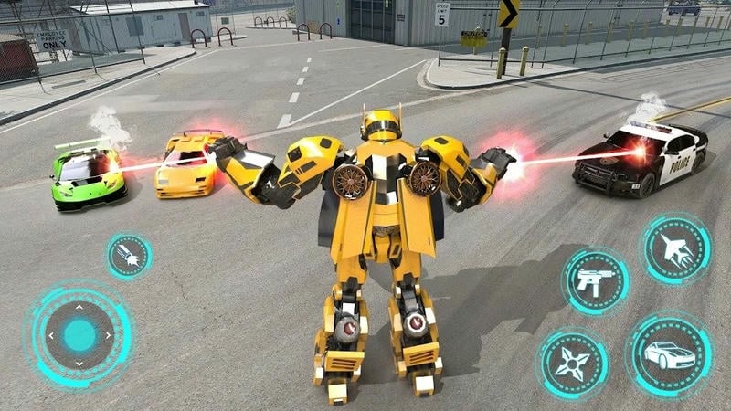 机器人大战破解版(Robot War Car Transform Game)截图1