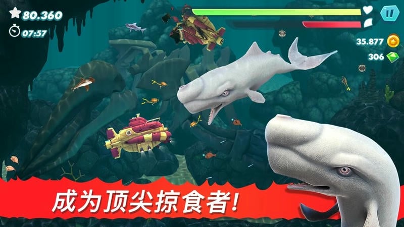 巨齿鲨模拟器手机版(shark simulator)截图2