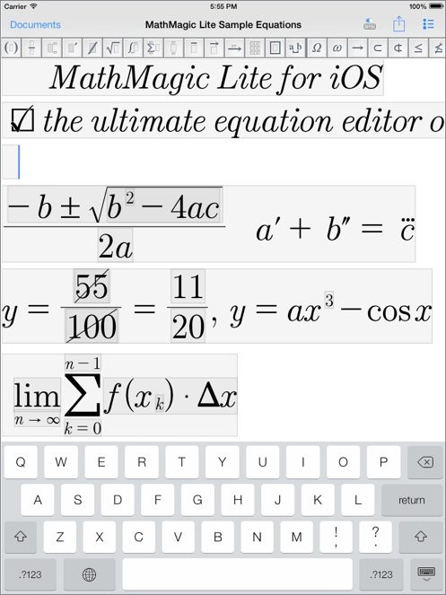 mathtype(MathMagic Lite)截图2