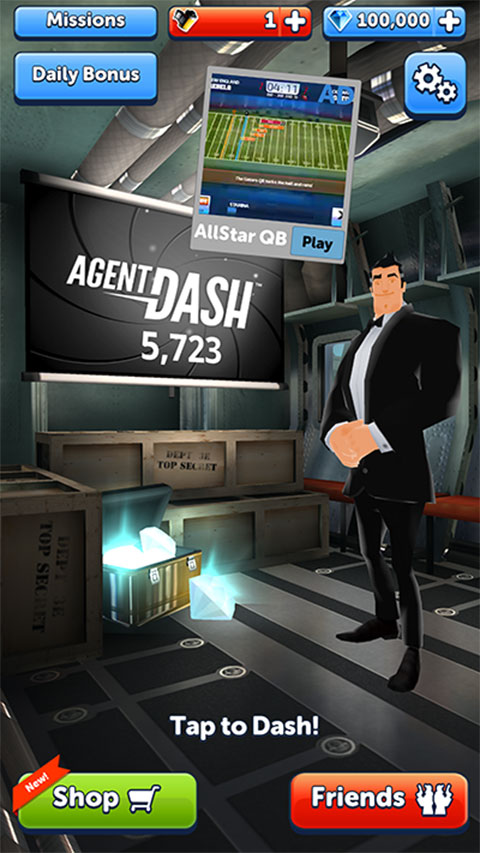 特工跑酷官方版(Agent Dash)截图2