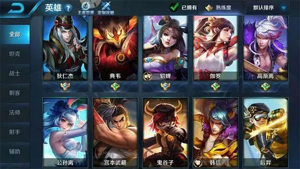 阵容搭配示意图