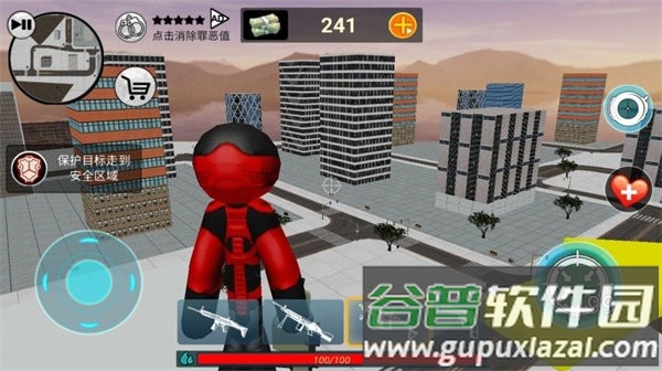 黑色蜘蛛侠英雄绳索手机版截图1