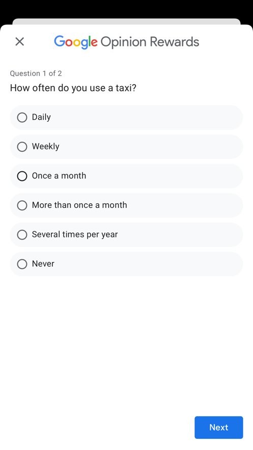 google opinion rewards app截图1