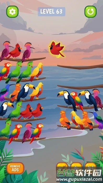 鸟类分类颜色拼图游戏(bird sort color puzzle)截图2