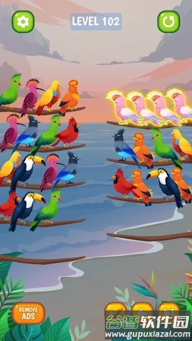 鸟类分类颜色拼图游戏(bird sort color puzzle)截图5