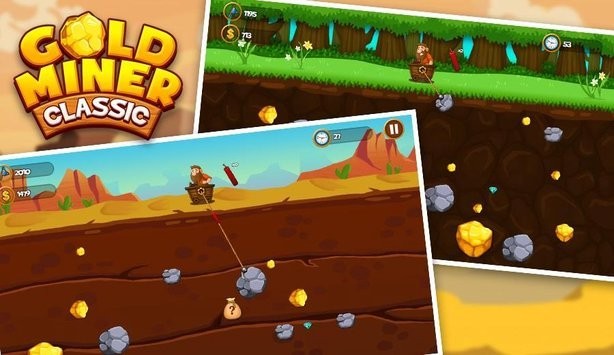 经典黄金矿工游戏(GoldMiner)截图1