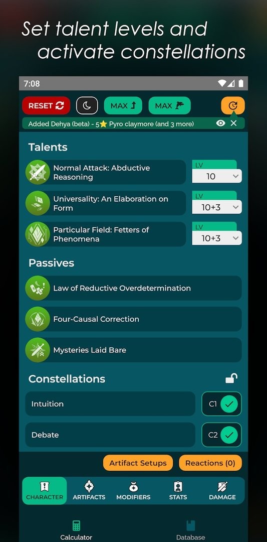 原神伤害计算器手机版(Miku for Genshin)截图1