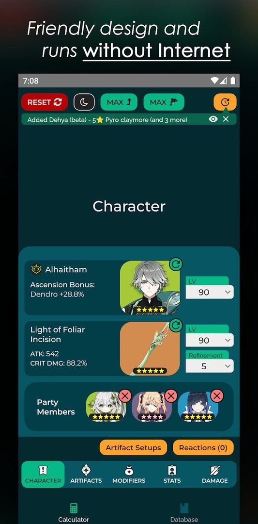 原神伤害计算器手机版(Miku for Genshin)截图3