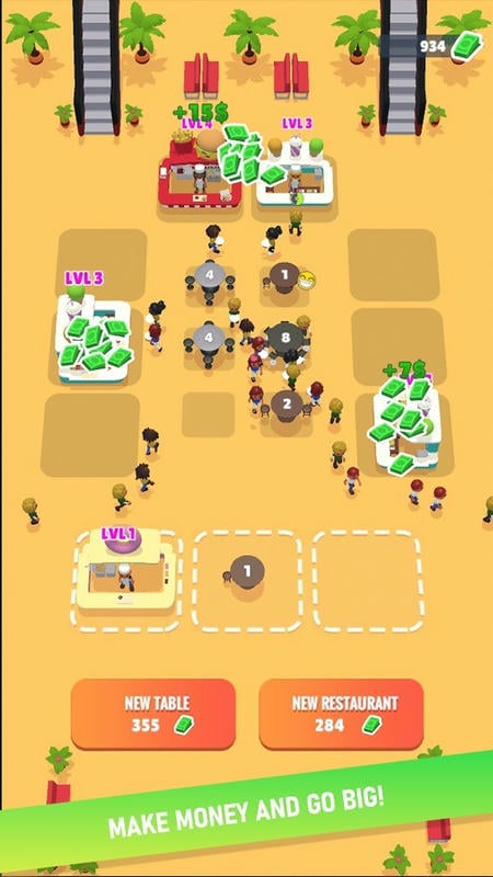 闲置美食广场无限钞票版(Food Court Idle)截图2