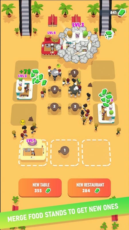 闲置美食广场无限钞票版(Food Court Idle)截图3