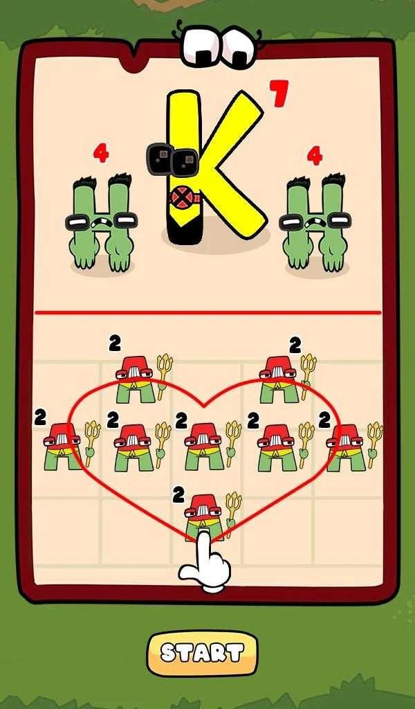 合并字母2D融合战斗无限金币(Merge Alphabet)截图1