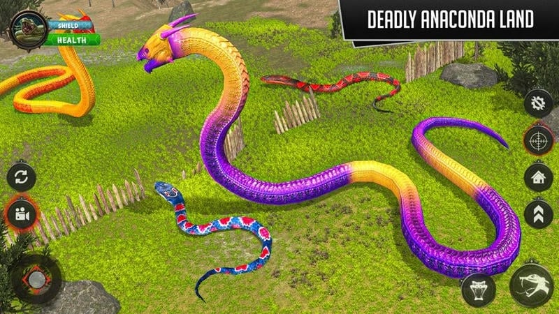 巨蟒吃人手游最新版(Anaconda Snake Simulator 2019)截图1