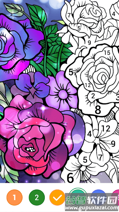 魔法涂料按数字填色游戏(magic paint)截图1