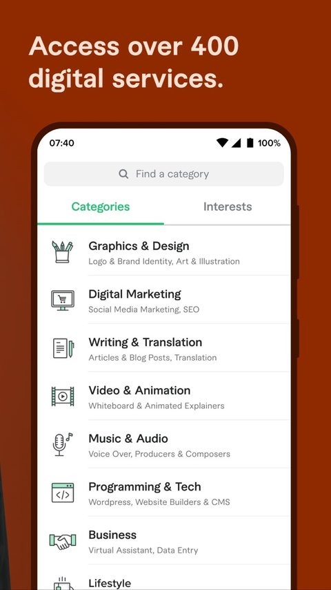 fiverr官方中文版app截图1