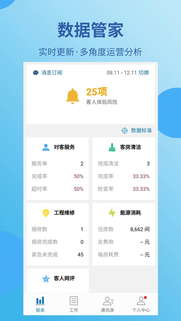 蓝豆云酒店管理系统截图3