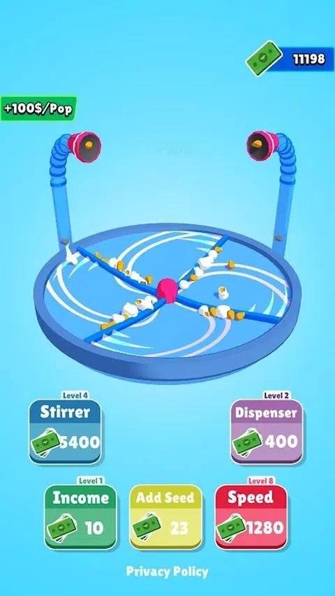 爆米花闲置3D免广告(Popcorn Idle 3D)截图1