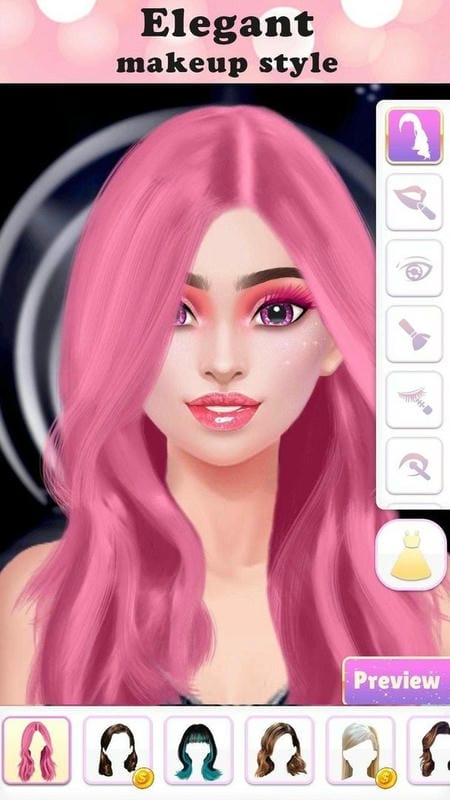 梦幻时尚装扮破解版免广告免登录(Vlinder Fashion Queen Dress Up)截图1