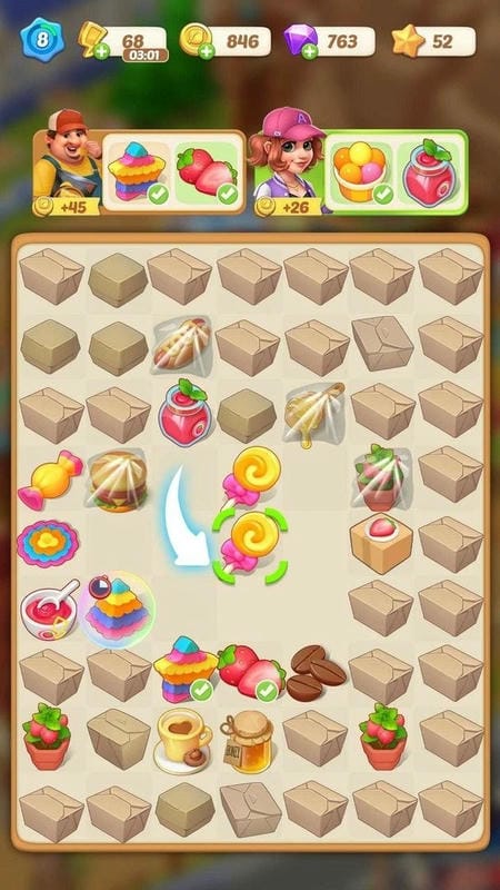 快乐合并咖啡厅破解版(Happy Merge Cafe)截图1