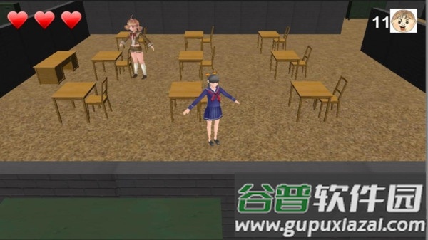 高中女生校园大战3中文版截图1