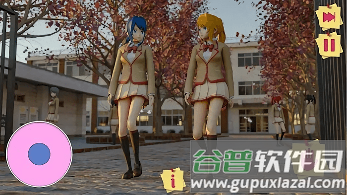 高中动漫女孩3d生活游戏截图2